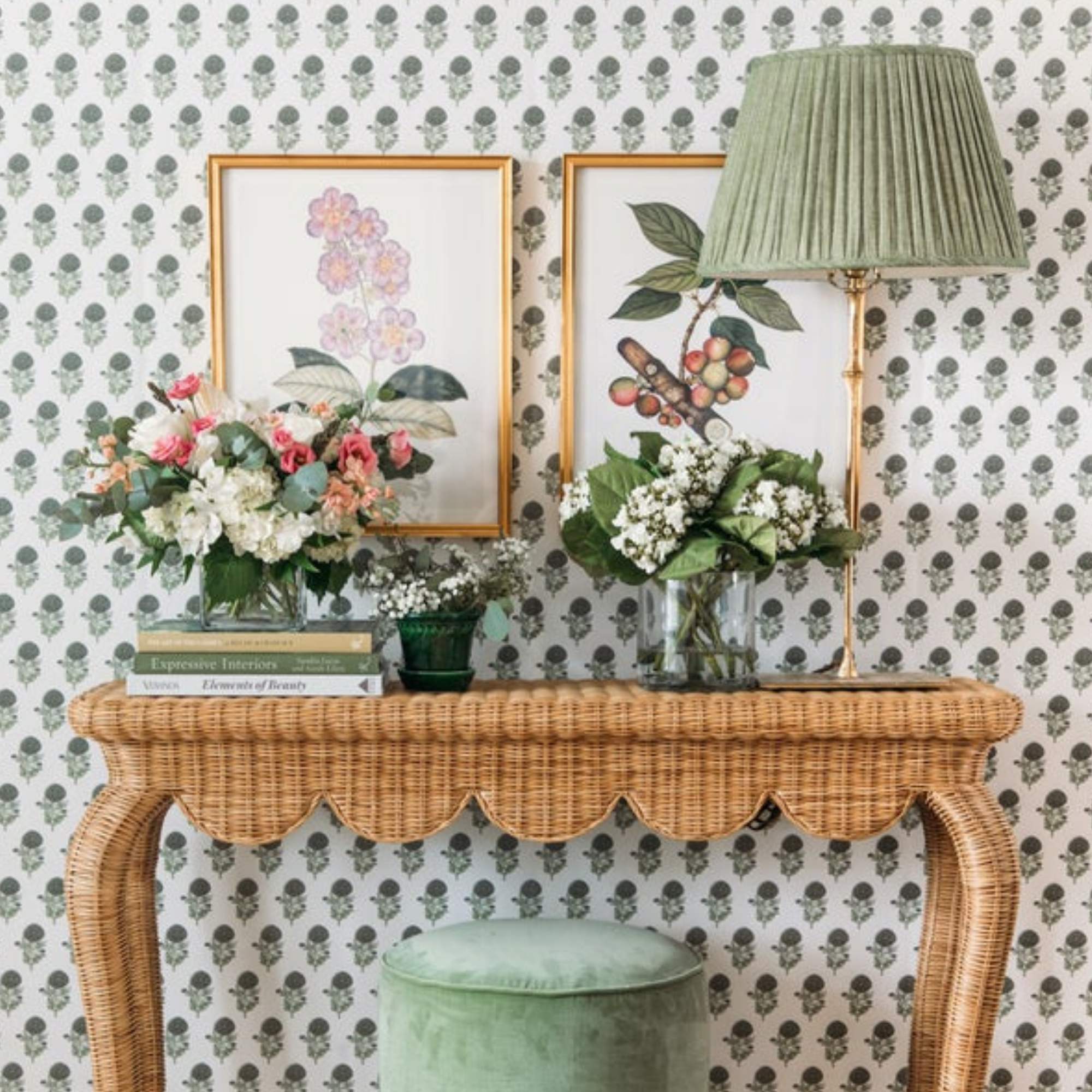 Kintyre Green Lampshade