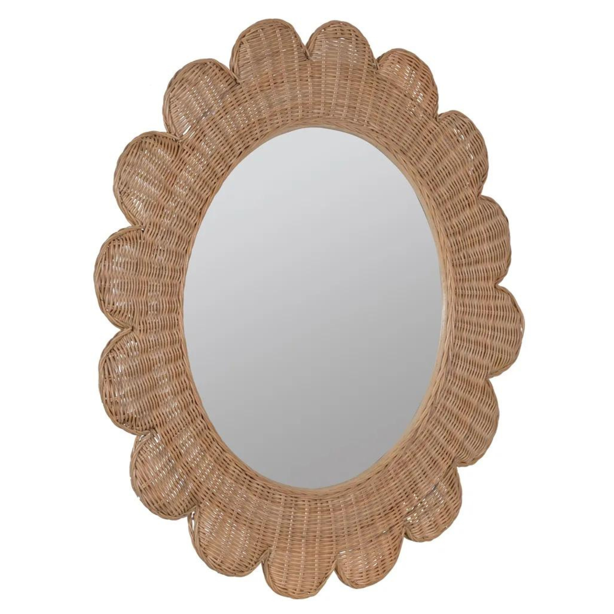 Daisy Scalloped Mirror