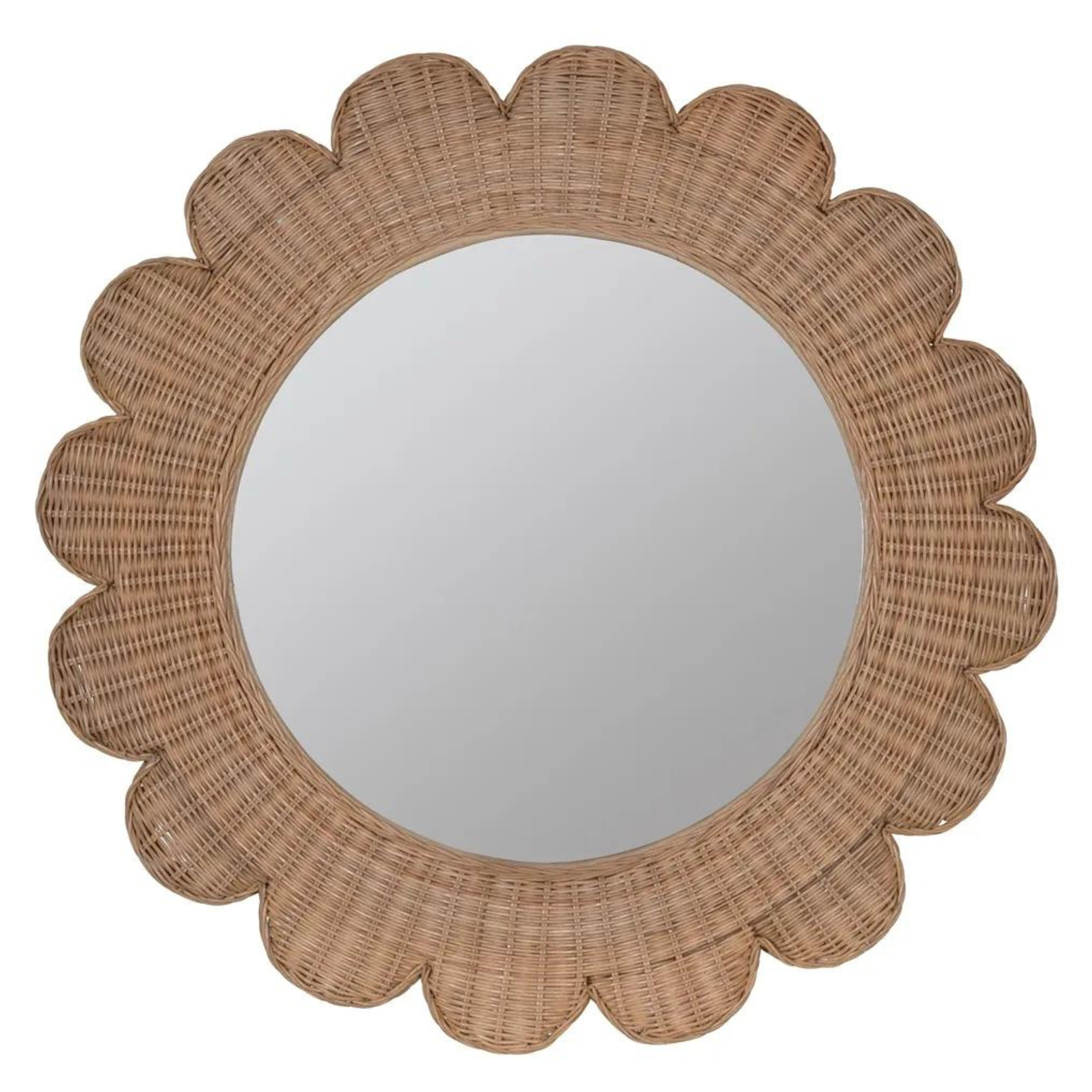 Daisy Scalloped Mirror