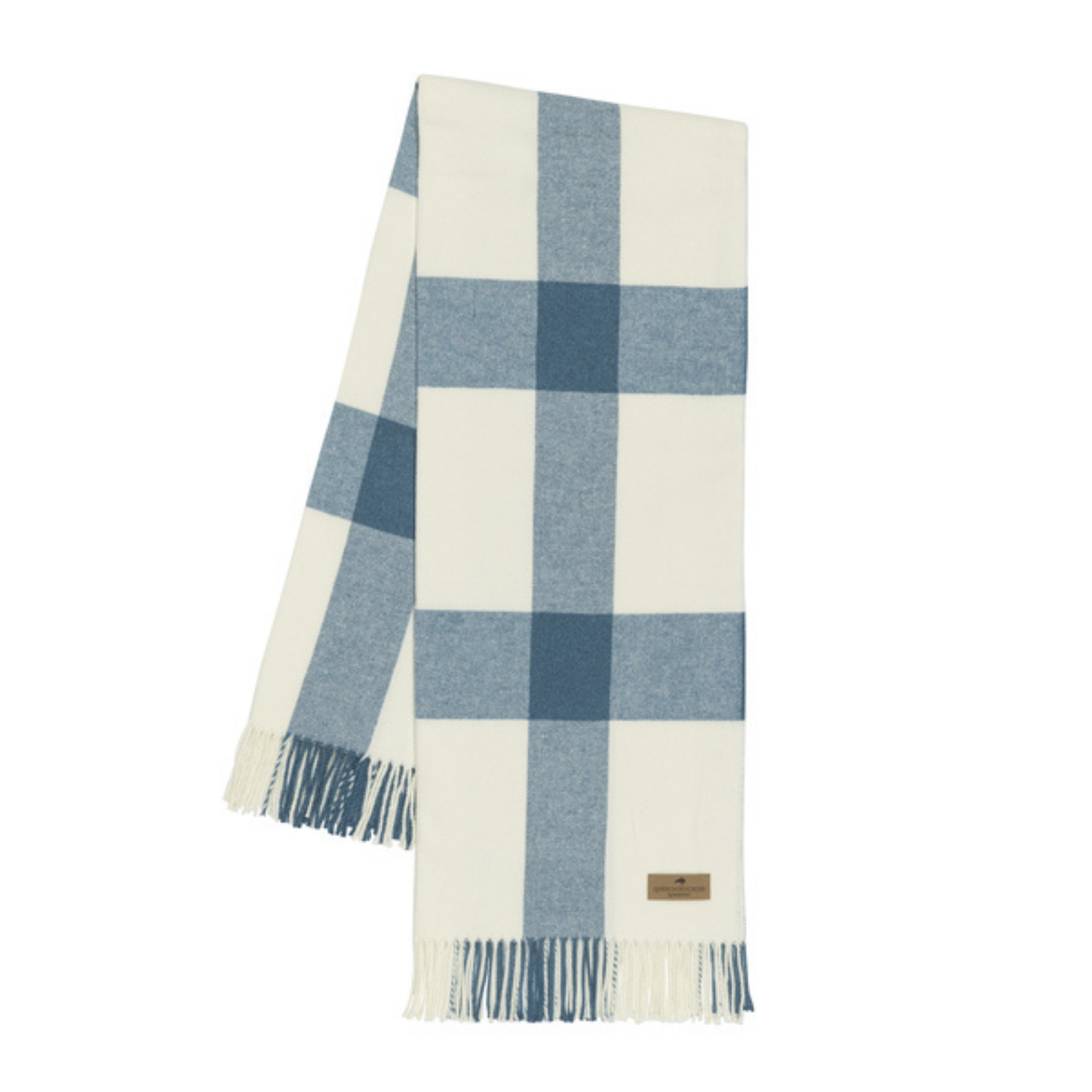 Lake Blue Plaid Throw