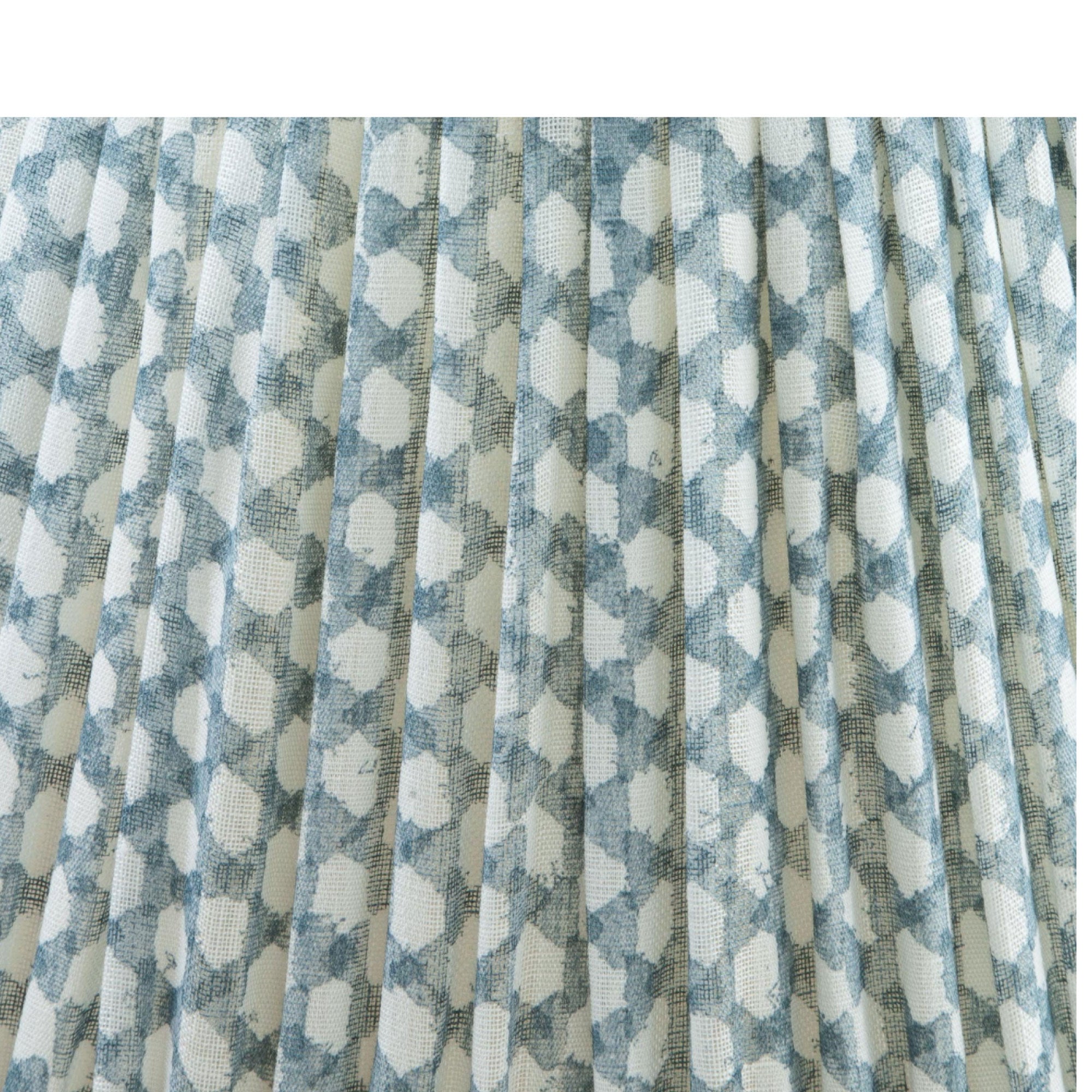 Light Blue Wicker Lampshade