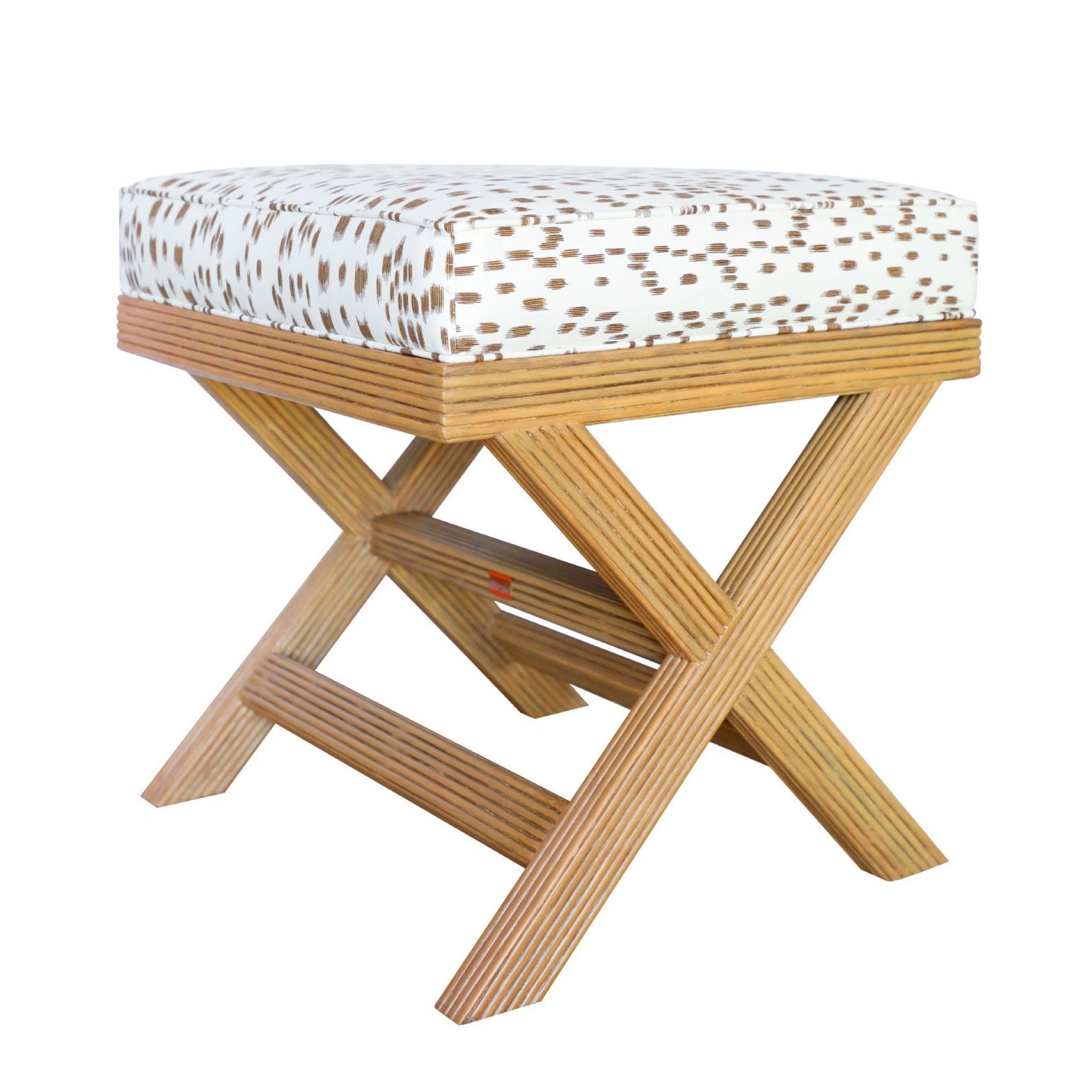Manila Pencil Rattan X-Stool