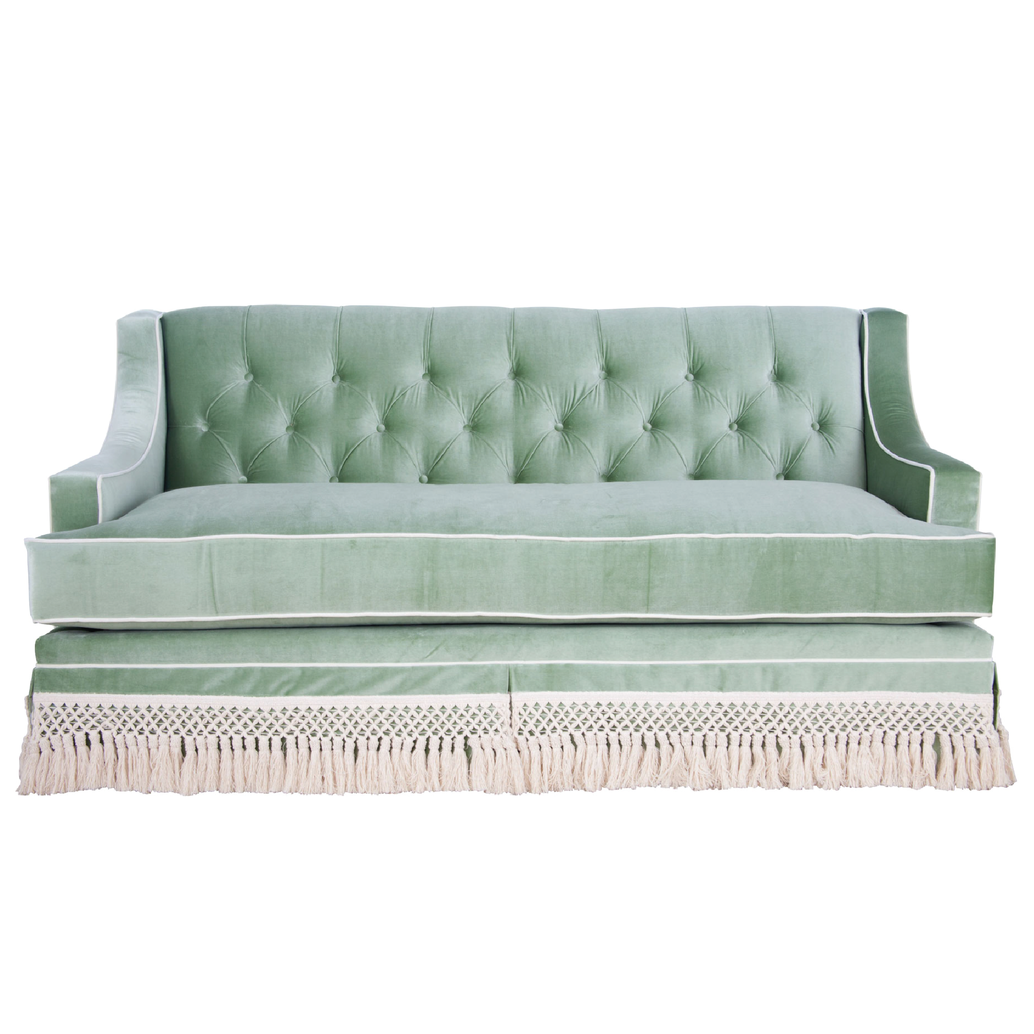 Monroe Tassel Sofa 75"
