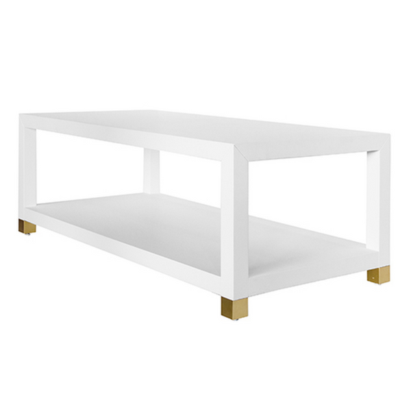 Bethany White Coffee Table Square Society Social