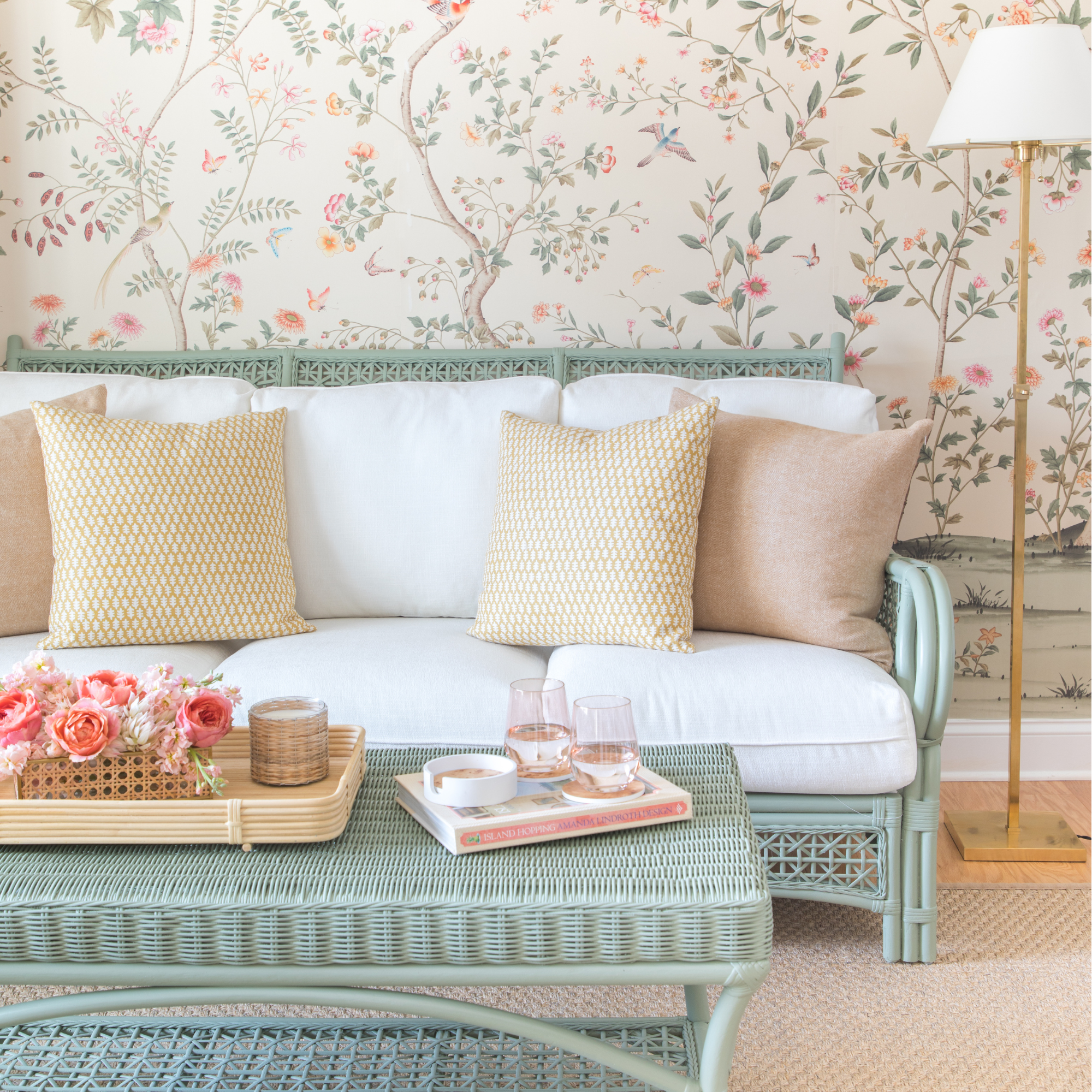 Nantucket Rattan Sofa