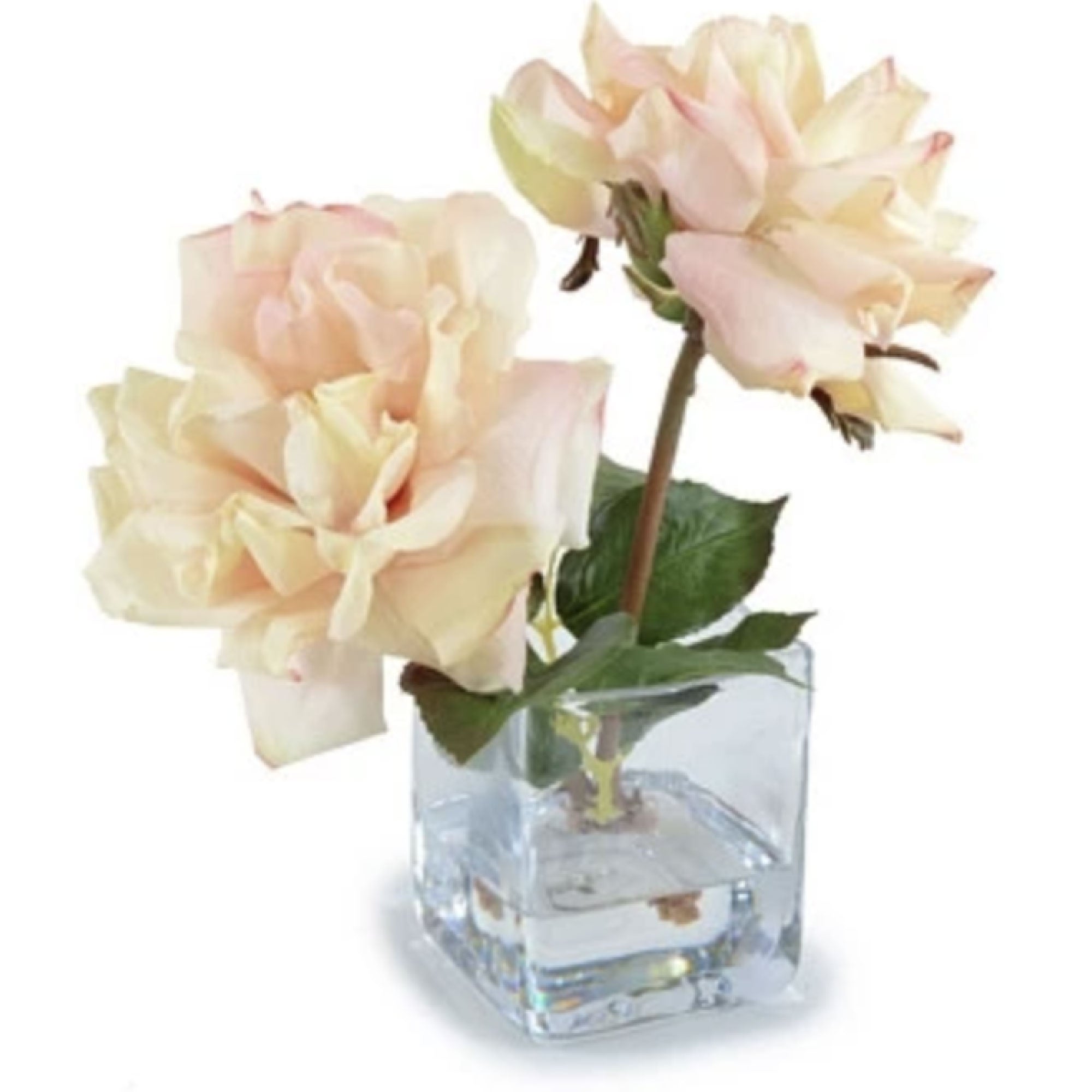 Blush Rose Cutting in Glass