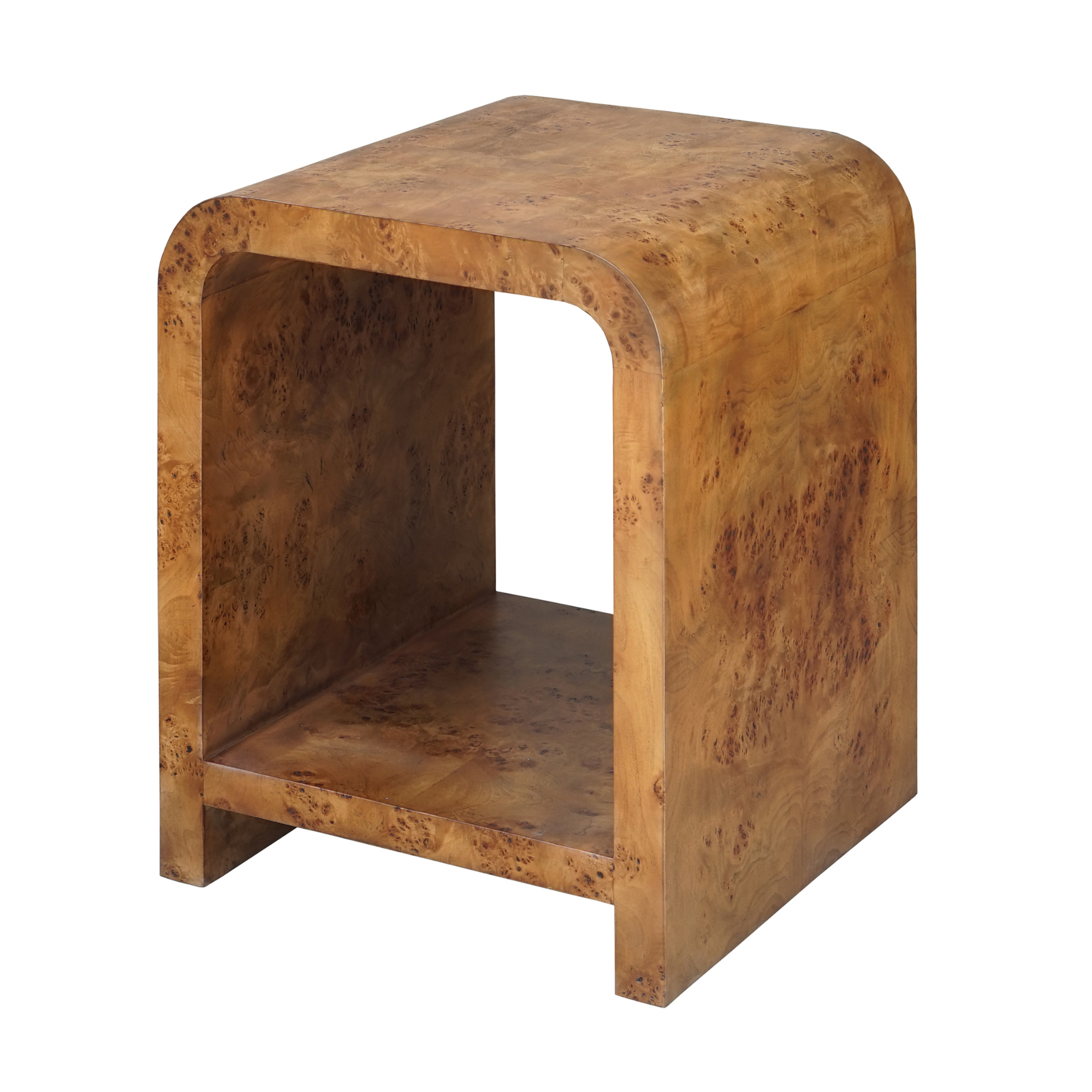 Piper Dark Burlwood Side Table