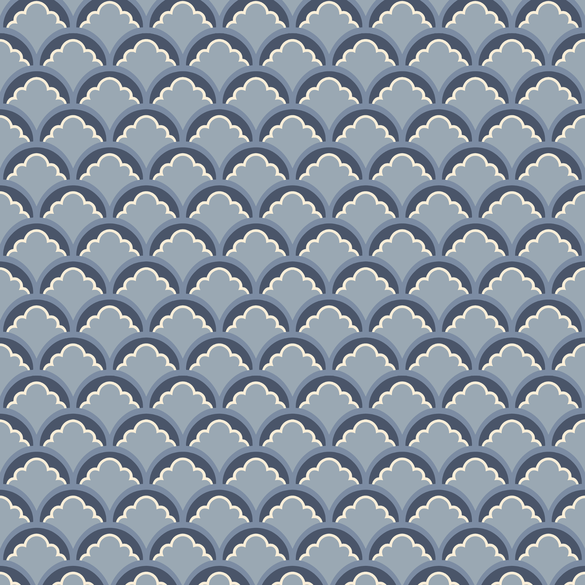 Mount Temple in Blue Wallpaper