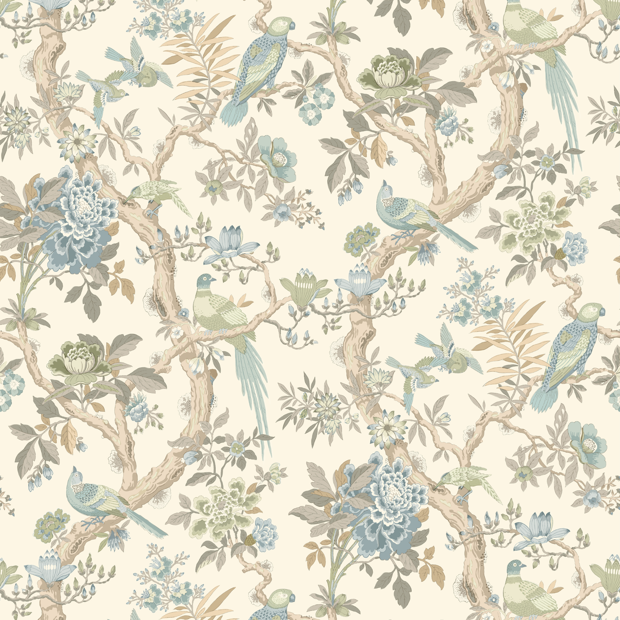 Eltham in Aqua Wallpaper