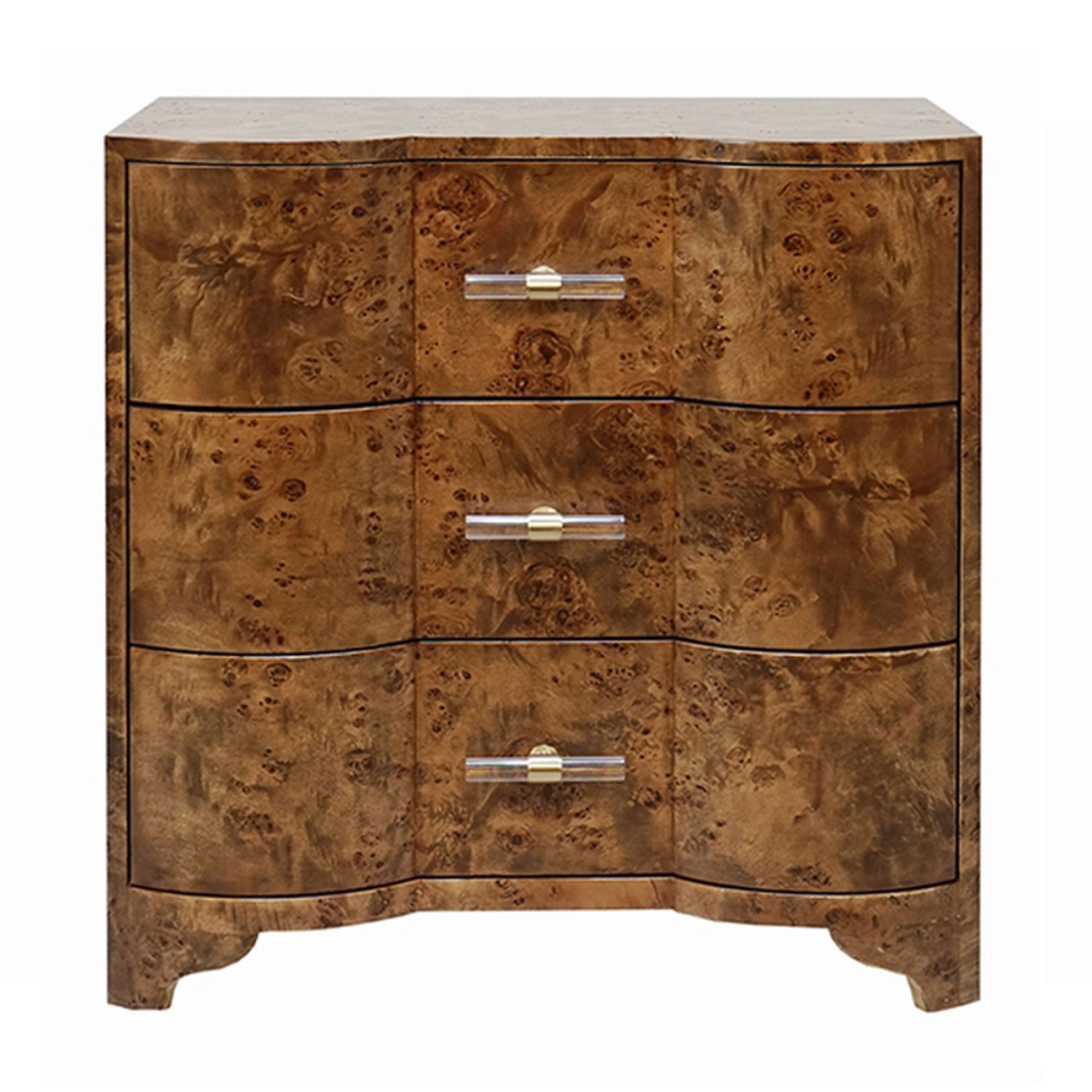 Polly Dark Burlwood Side Table