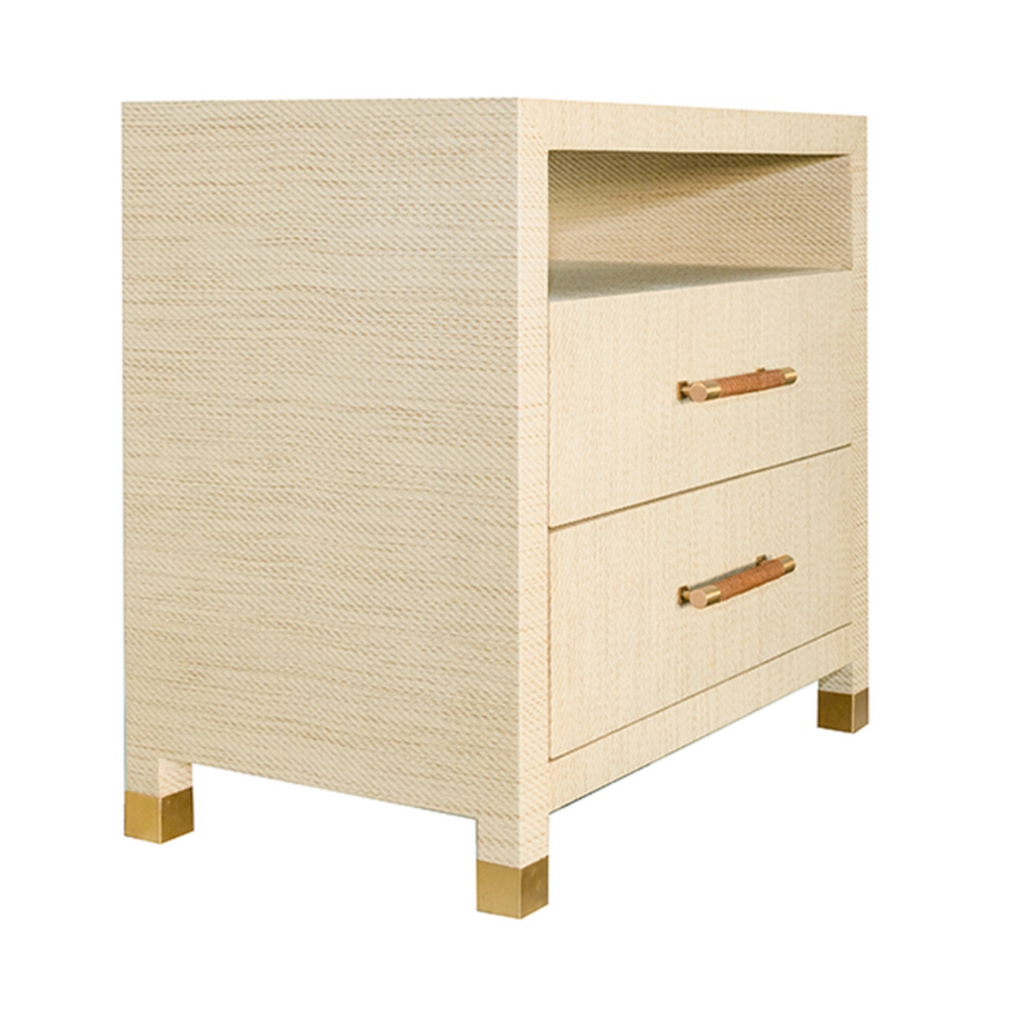 Winnie Grasscloth Side Table