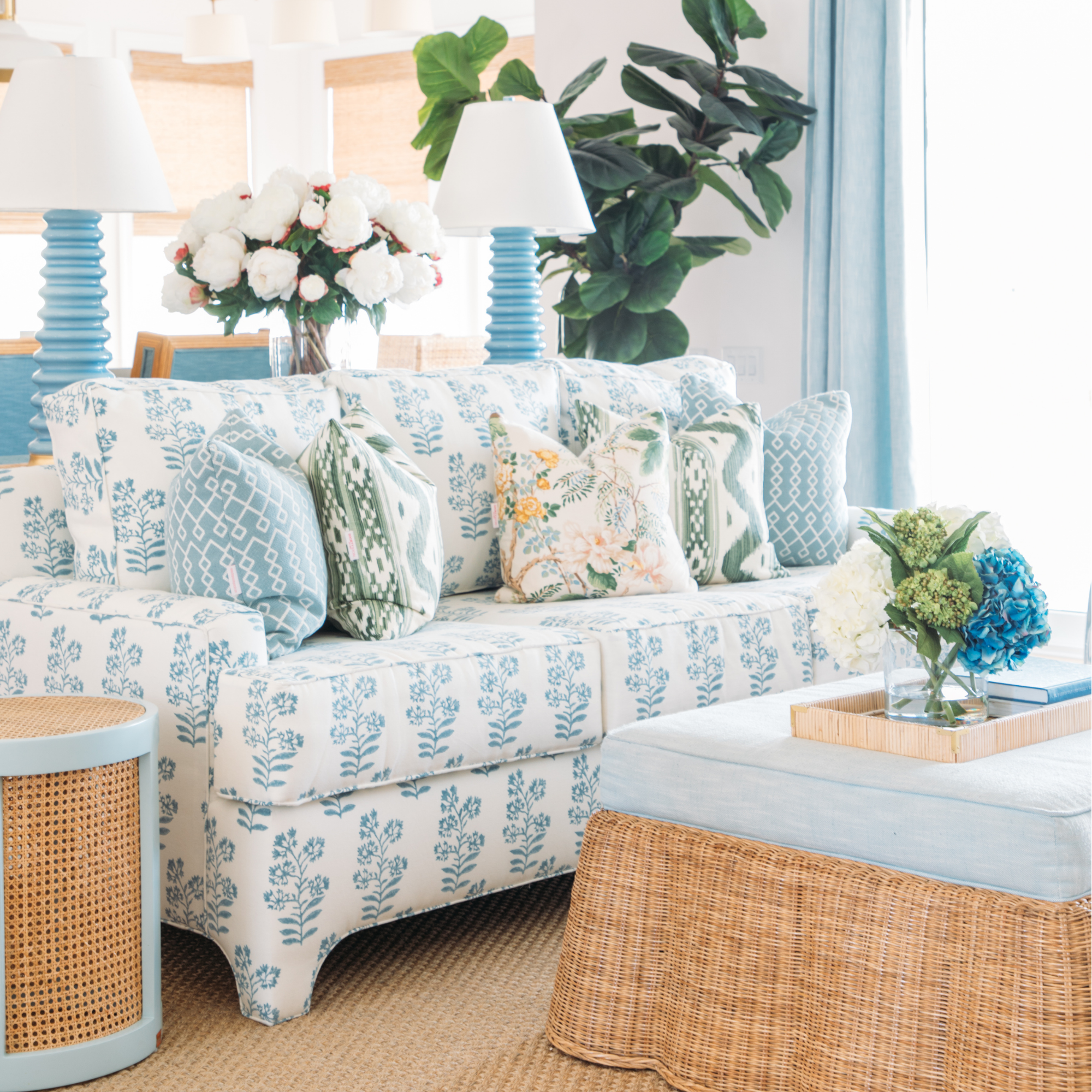 Chinese Peony Gold Pillow Cover