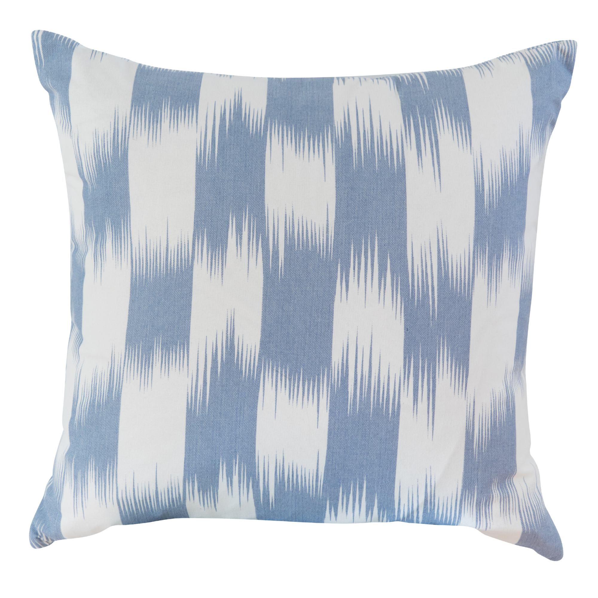 India Ikat Denim Pillow Cover